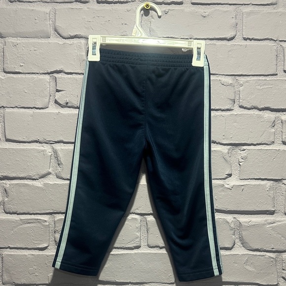 NEW Adidas Kids Dark Blue Joggers with Light Blue Stripes size 2T - Picture 8 of 8